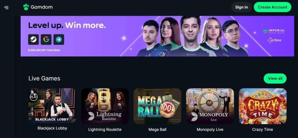 gamdom casino and betting