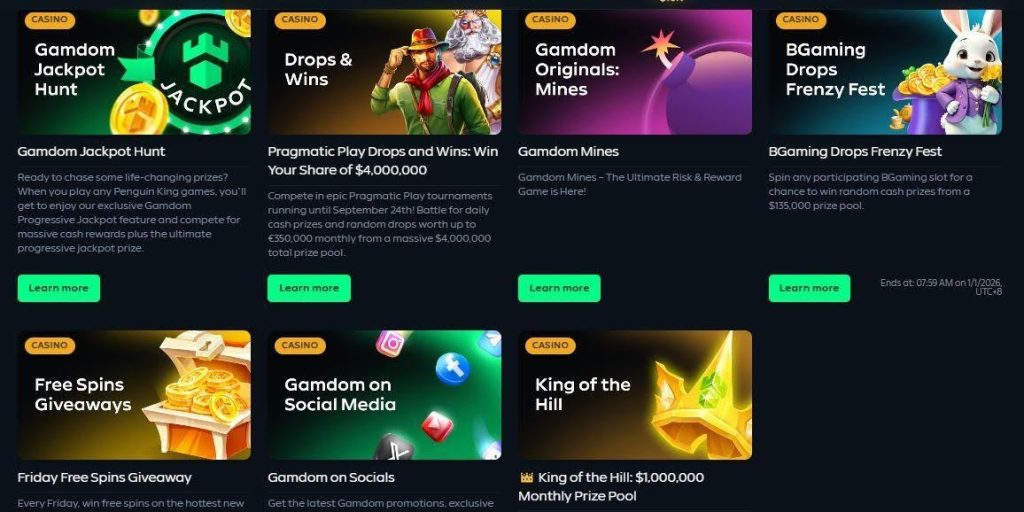 gamdom casino bonuses
